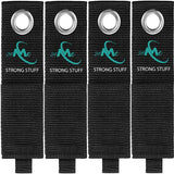 24ME® 4x Heavy Duty Storage Strap - Maat L - Kabelbinders met Ring - Sterk Klittenband - Organizers - Slijtvast