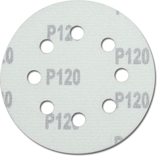 Rodopi® 100x gemengd schuurpapier 115 mm - 8-gats excentrische schuurmachine