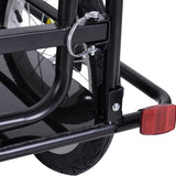 Aanhangwagen koppeling transportaanhanger fietskar bolderwagen zwart