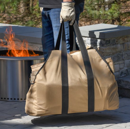 ShelterLogic® Polyester Brandhout-Pellet-tas - tot 27 kg - Beige