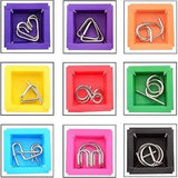 Hersenkraker metalen puzzel 9 assorti in display