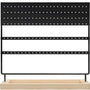 Oorbellenrekje - Zwart - Ruimte voor 144 oorbellen - Oorbellenhouder - Oorbellen Display - Oorbellenrekje sieradenrek