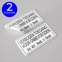 24ME® - 2 Stuks Stickers - Verboden Toegang voor Onbevoegde - 32x16cm - Hoge Kleefkracht