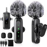 Draadloze Microfoon - 2 Stuks - Geschikt voor iPhone, Android en Camera - Plug & Play - Meter Bereik