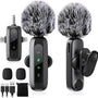 Draadloze Microfoon - 2 Stuks - Geschikt voor iPhone, Android en Camera - Plug & Play - Meter Bereik