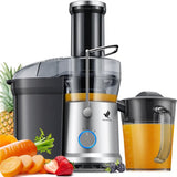 NovaWare Sapcentrifuge – Juicer voor Groenten en Fruit – Grote Vulopening & Pulpcontainer – 1200W – 1.25L - 3 Snelheden