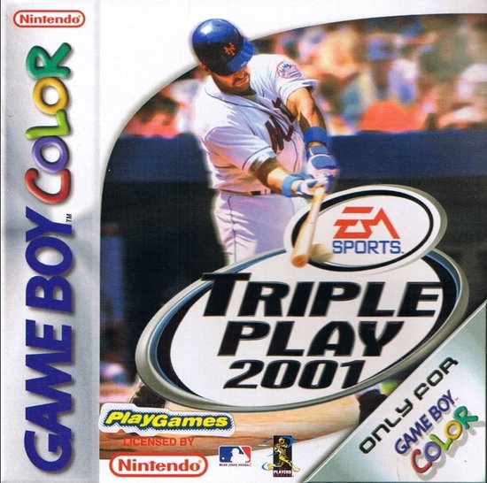 EA Triple Play 2001, Nintendo Gameboy Color-(GBC)