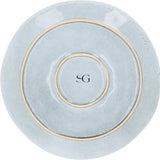 Aardewerk Serviesset Flower Beige 6 persoons 12-delig - Grijs