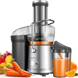 Safecourt Kitchen Sapcentrifuge - Juicer voor Groenten & Fruit - Grote Vulopening - 3 snelheden - 1200 Watt