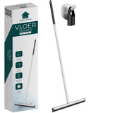 AKSA Home® Vloertrekker - Douchewisser - Trekker Douche - RVS Vloerwisser - met Steel - Zilver