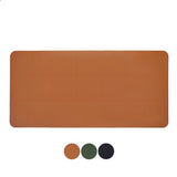 AKSA Home® Muismat XXL - Bureaumat met Anti-Slip - Bureau Onderlegger voor Kantoor - 40 x 80 cm - Bruin