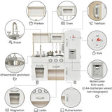 4goodz Uitgebreide Speelkeuken Kinderkeuken met toebehoren 30x74x81cm