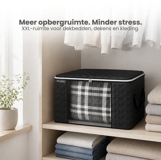 Opbergtas Kleding - 4 Stuks - Organizer voor Dekbed - Opbergzak - Opbergers voor Seizoenskleding