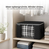 Opbergtas Kleding - 4 Stuks - Organizer voor Dekbed - Opbergzak - Opbergers voor Seizoenskleding