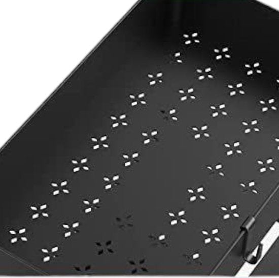 Gootsteenkast Organizer - 2 laags - 76 x 34,5 x 22 cm - Keukenkast Organizer - Zwart - Uitrekbaar