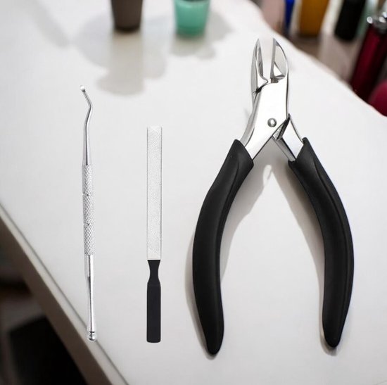 Nagelknip set - 3-delig - Nageltang voor harde teennagels - Nagelschaar - Manicure set - Pedicureset - Teennagelknipper
