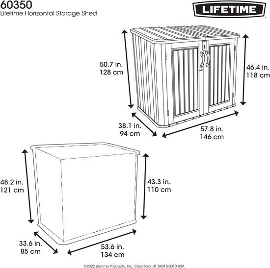 Lifetime® Containerombouw Kunststof voor 2 containers - kliko ombouw