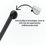 AKSA Home® Vloertrekker - Douchewisser - Trekker Douche - RVS Vloerwisser - met Steel - Zwart