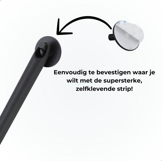 AKSA Home® Vloertrekker - Douchewisser - Trekker Douche - RVS Vloerwisser - met Steel - Zwart