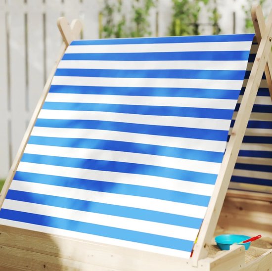 Zandbak met Weerbestendig Tentdak, voor 3 Kinderen 120x120x126,5 cm