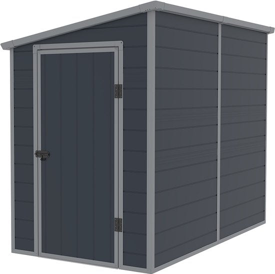 Westmann Kunststof Aanbouw Tuinschuur Hortus L -248x134x194cm - Grijs