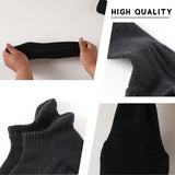 Hardloopsokken - 5 paar - Zwart - Maat 40-44 - Hardloopsokken - Running Socks - Korte Hardloop Sokken - Sportsokken - Tennissokken - Hardloopsokken Heren - Hardloopsokken Dames - Sportsokken Heren - S