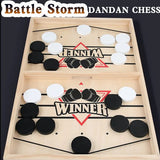 DMG Supply Bullet Chess - Schietschaken - Katapult Spel - Houten Spel - 2 Spelers - Tafelspel - 30,5 x 23 x 3 cm