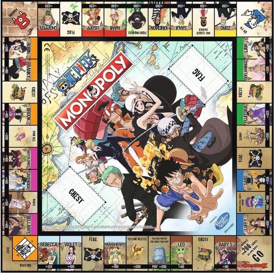Monopoly Bordspel - One Piece Themaspel voor Gezellige Avonden