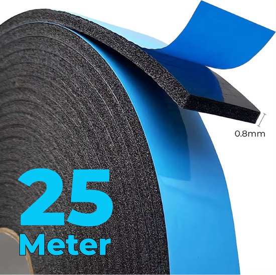 24ME® - 25 Meter Foam Tape – 2 cm Breed – Dubbelzijdige Tape voor Montage, Klussen, Auto & Hobby
