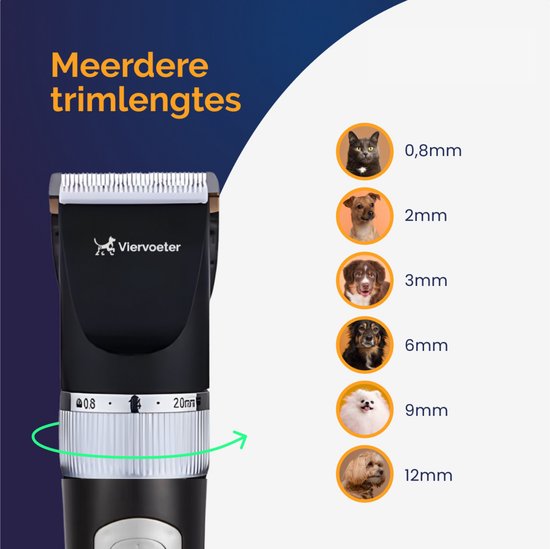 Professionele Hondentondeuse voor Dikke Vacht - voor Katten