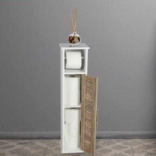 Toiletrolhouder met toiletroldispenser - 18x18x75