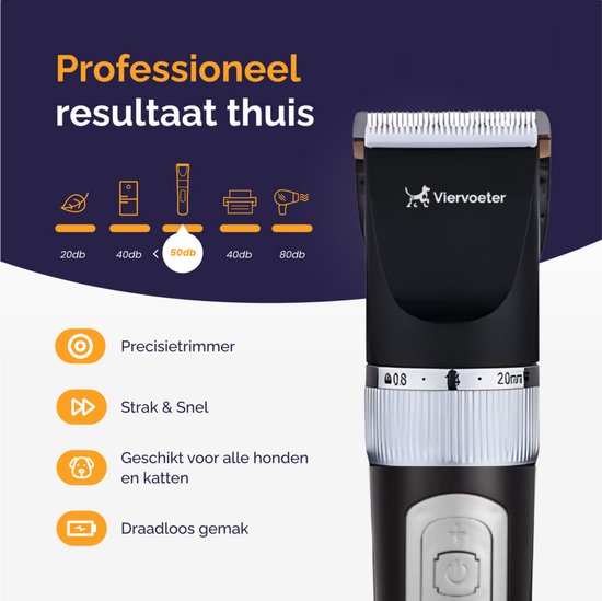 Professionele Hondentondeuse voor Dikke Vacht - voor Katten