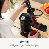 Safecourt Kitchen Slowjuicer - Juicer - Groenten en Fruitpers - BPA-vrij - 700ml - Zwart