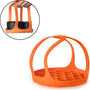 Pannenlappen - Ø 20 cm - Onderzetter - Pannenhouder - Lichtgewicht - Siliconen - Oranje - Onderzetter - Pannentiller - Pannenlap
