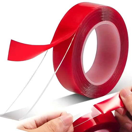24ME® Montagetape - Dubbelzijdig Tape 1.5 Meter - Transparant - Binnen & Buiten Oplossingen - Nano Tape