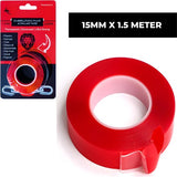 24ME® Montagetape - Dubbelzijdig Tape 1.5 Meter - Transparant - Binnen & Buiten Oplossingen - Nano Tape