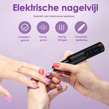 Vesfy Nagelfrees met 12 Nagelvijl Bitjes - Incl. 36 Schuurrolletjes - Pedicureset Professioneel - Nagelvijl Electrisch - Nagellak