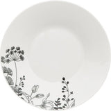 Porseleinen Serviesset Wild Flower 6-persoons 18-delig - Wit/Zwart