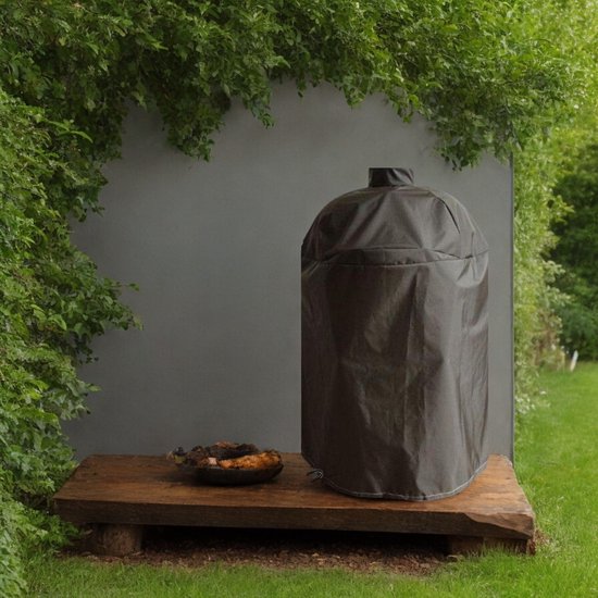 BBQ Hoes Waterafstotend en Rond - Zwart - 21 tot 25 inch - Ø98x115cm - Universeel - Geschikt voor Kamado, Big Green Egg en Grill Guru