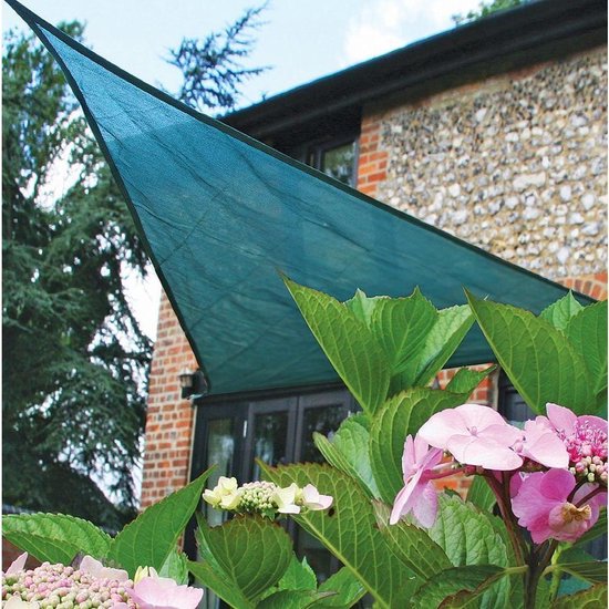 HanSe® Schaduwdoek Driehoek Waterdoorlatend m - zonnedoek Groen