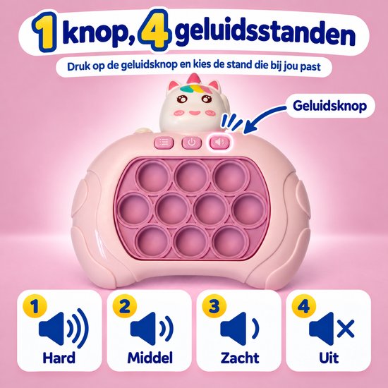 DMG Supply Pop It Game - Pop It - Pop Or Flop - Fidget Toy - Educatief Speelgoed