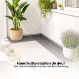 Kattenverjager Afweermatten Set - 10 Stuks - 40 x 33 cm - Afweermiddel voor Katten - Antiklimstrips Katten - Kattenschrik - Kattenverjager