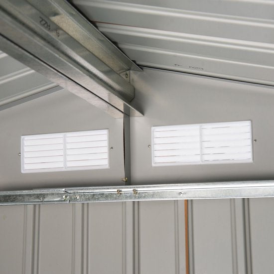 4goodz Gereedschapsschuur Metaal 127x213x185 cm - Bruin