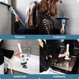 Lodgy® Elektrische Schoonmaakborstel - Schoonmaakborstel - Schrobber met Steel - Schrobmachine - Schrobborstel - Wasborstel met Telescopische Steel - 7 Opzetstukken