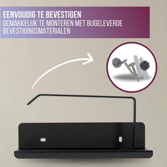 4bathroomz® Toiletrolhouder met planchet voor telefoon - wc rolhouder