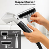 Tapijtreiniger PRO - Vlekkenreiniger - Stoomreiniger Stofzuiger - Bank Reiniger Machine - Zetelreiniger met Opzuig - Textielreiniger - Matras reiniger - Dieptereiniging met 100°C Stoom - 3 Opzetstukken - 2000W