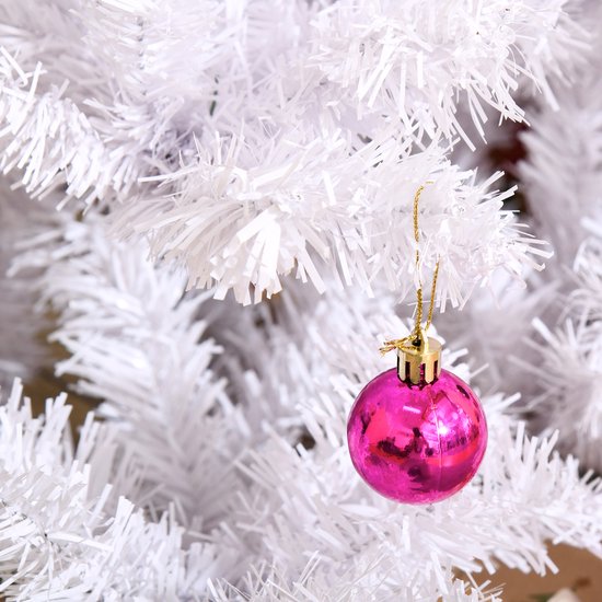 Witte Kunstkerstboom Kant-en-Klaar met decoratie - Wit