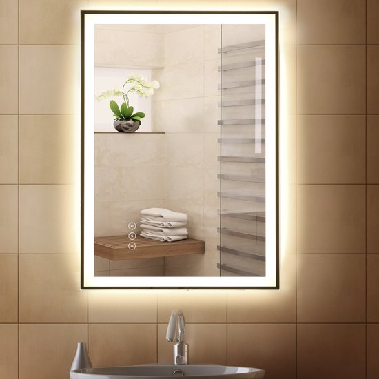 4goodz Badkamerspiegel LED - anticondens met Touch bediening