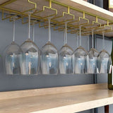 Ophangrek Wijnglazen - Goud - 18 glazen - 6 Rijen - Wijnglazenhouder - Ophangrek Wijnglazen - Wijnrek - Ophangrek - Glazenrek - Wijn Glas Rek - Wijnglas Houder - Wijnglazenhouder - Wijnglazen organizer - Glasophangrek - Wijnglas Rek