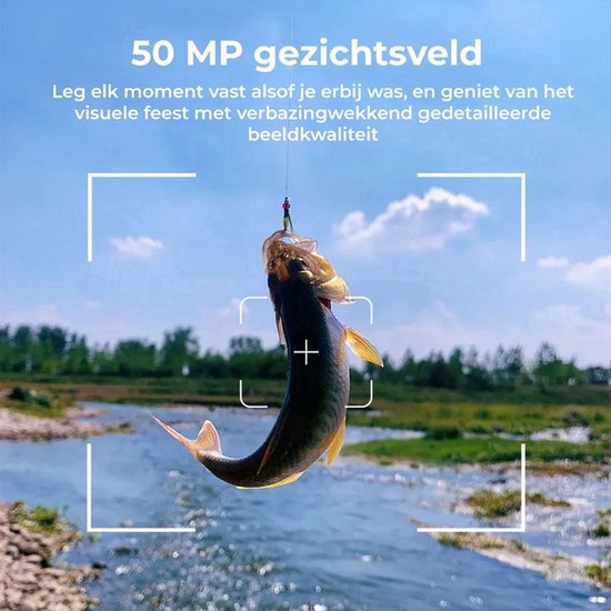 NovaWare Action Camera 6k - 50MP - Vlog Camera - Onderwater Camera - Actie Camera - Waterdicht tot 30M - Ultra 4K met 60FPS - Beeldstabilisatie EIS - IMX sensor
